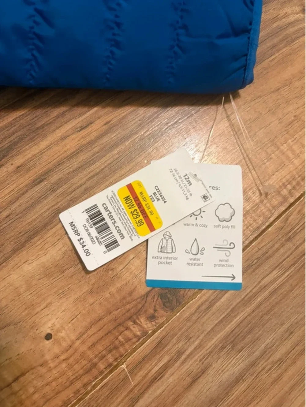 NWT Carter’s Puffer Jacket